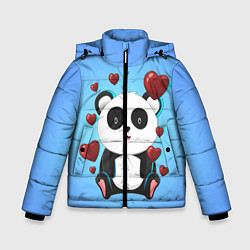 Куртка зимняя для мальчика Панда, цвет: 3D-черный