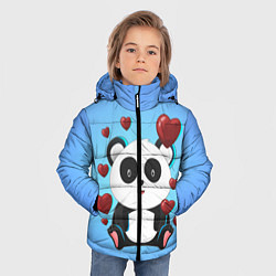 Куртка зимняя для мальчика Панда, цвет: 3D-черный — фото 2
