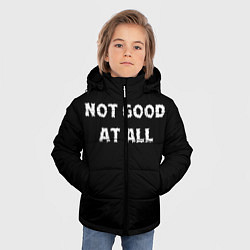 Куртка зимняя для мальчика Not Good At all, цвет: 3D-черный — фото 2