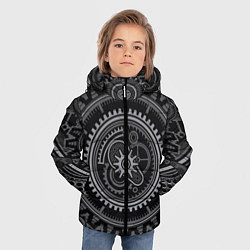 Куртка зимняя для мальчика Стимпанк Механизмы, цвет: 3D-светло-серый — фото 2