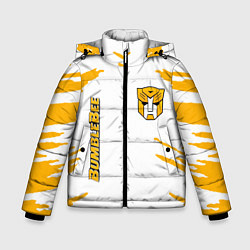 Куртка зимняя для мальчика Bumblebee, цвет: 3D-черный