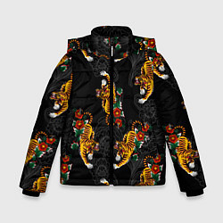Зимняя куртка для мальчика Японский стиль - тигры