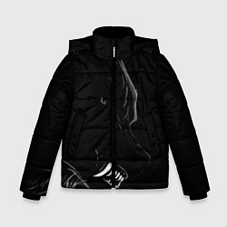 Куртка зимняя для мальчика Wolf, цвет: 3D-черный
