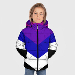 Куртка зимняя для мальчика Полосы, цвет: 3D-красный — фото 2