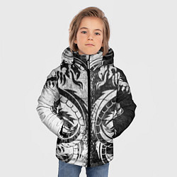 Куртка зимняя для мальчика ДРАКОНЫ DRAGONS, цвет: 3D-черный — фото 2