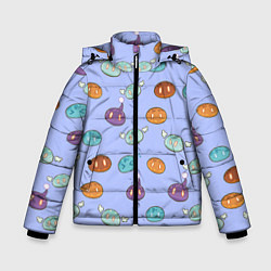 Куртка зимняя для мальчика Genshin impact Slimes, цвет: 3D-черный