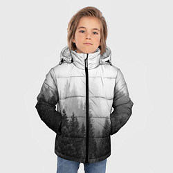 Куртка зимняя для мальчика Туманный лес, цвет: 3D-светло-серый — фото 2