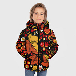 Куртка зимняя для мальчика ХОХЛОМА, цвет: 3D-красный — фото 2