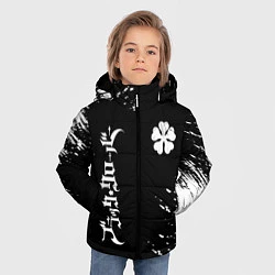 Куртка зимняя для мальчика Черный клевер, цвет: 3D-черный — фото 2