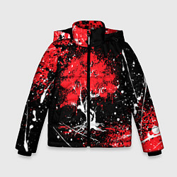 Куртка зимняя для мальчика САКУРА SAKURA ВИШНЯ, цвет: 3D-черный
