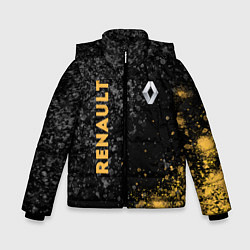 Куртка зимняя для мальчика Renault Брызги, цвет: 3D-черный