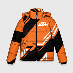 Куртка зимняя для мальчика KTM КТМ SPORT, цвет: 3D-черный