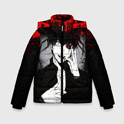 Куртка зимняя для мальчика ТОКИЙСКИЙ ГУЛЬ TOKYO GHOUL, цвет: 3D-черный