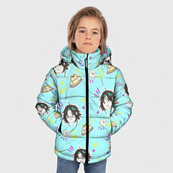 Куртка зимняя для мальчика Сяо и тофу, цвет: 3D-черный — фото 2