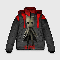 Куртка зимняя для мальчика Little Nightmares 2 кровь, цвет: 3D-светло-серый
