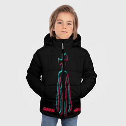 Куртка зимняя для мальчика SIREN HEAD GLITCH, цвет: 3D-черный — фото 2