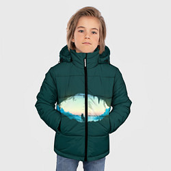Куртка зимняя для мальчика Глаз природы, цвет: 3D-черный — фото 2