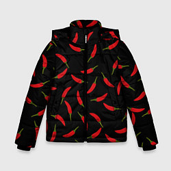 Куртка зимняя для мальчика Chili peppers, цвет: 3D-черный