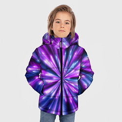 Куртка зимняя для мальчика Неоновые стрелы, цвет: 3D-светло-серый — фото 2