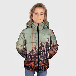 Куртка зимняя для мальчика Valheim викинги, цвет: 3D-черный — фото 2