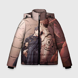 Куртка зимняя для мальчика Магическая битва Jujutsu kai, цвет: 3D-черный