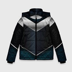 Куртка зимняя для мальчика 3D dark metal, цвет: 3D-черный