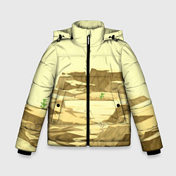 Куртка зимняя для мальчика Пустыня, цвет: 3D-черный