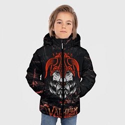 Куртка зимняя для мальчика Valheim лицо викинга, цвет: 3D-черный — фото 2