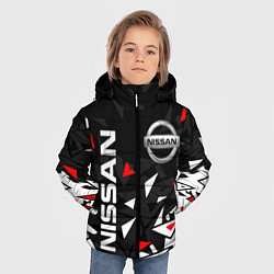 Куртка зимняя для мальчика NISSAN НИССАН ОСКОЛКИ, цвет: 3D-черный — фото 2