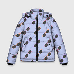 Куртка зимняя для мальчика Разноцветные очки, цвет: 3D-черный