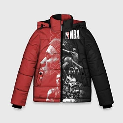 Куртка зимняя для мальчика NBA, цвет: 3D-черный