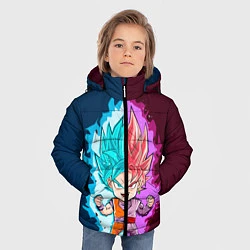 Куртка зимняя для мальчика Vegeta power, цвет: 3D-черный — фото 2