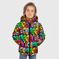 Куртка зимняя для мальчика GEOMETRY DASH ГЕОМЕТРИ ДАШ, цвет: 3D-черный — фото 2