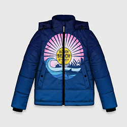 Куртка зимняя для мальчика Bondi Beach Sydney, цвет: 3D-черный