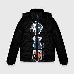 Куртка зимняя для мальчика Любовь, Смерть и Роботы, цвет: 3D-черный