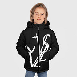 Куртка зимняя для мальчика Soda Luv Логотип, цвет: 3D-черный — фото 2