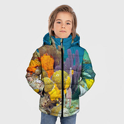 Куртка зимняя для мальчика Морской мир, цвет: 3D-черный — фото 2