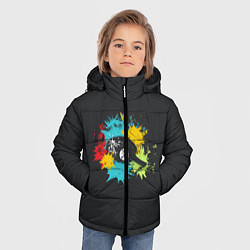 Куртка зимняя для мальчика Пинг-понг, цвет: 3D-светло-серый — фото 2