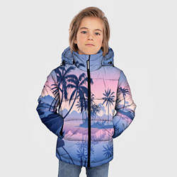 Куртка зимняя для мальчика Тихая заводь, цвет: 3D-черный — фото 2