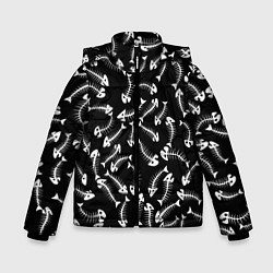 Куртка зимняя для мальчика Fishbones, цвет: 3D-черный