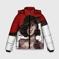 Куртка зимняя для мальчика Леди Димитреску из Резидента, цвет: 3D-красный