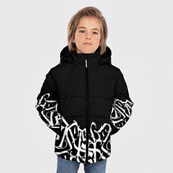 Куртка зимняя для мальчика КАЛЛИГРАФИЯ CALLIGRAPHY, цвет: 3D-черный — фото 2