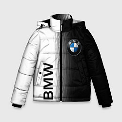 Куртка зимняя для мальчика Black and White BMW, цвет: 3D-светло-серый