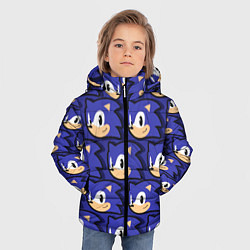 Куртка зимняя для мальчика Sonic pattern, цвет: 3D-светло-серый — фото 2
