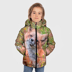 Куртка зимняя для мальчика Лисичка, цвет: 3D-черный — фото 2
