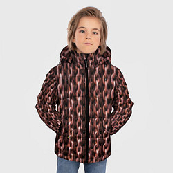 Куртка зимняя для мальчика Цепи, цвет: 3D-черный — фото 2