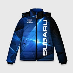 Куртка зимняя для мальчика Subaru, цвет: 3D-черный