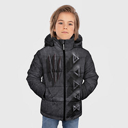 Куртка зимняя для мальчика THE WITCHER КАМЕНЬ, цвет: 3D-красный — фото 2