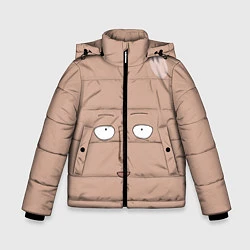 Куртка зимняя для мальчика Сайтама One-Punch Man, цвет: 3D-черный