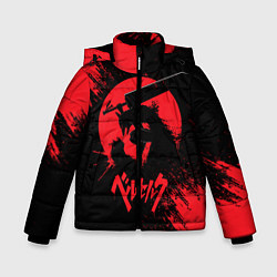 Куртка зимняя для мальчика BERSERK red краска, цвет: 3D-черный